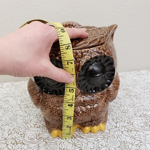 Vintage 1979 Pansy Ceramic Brown Owl Cooki… - Picture 7 of 12